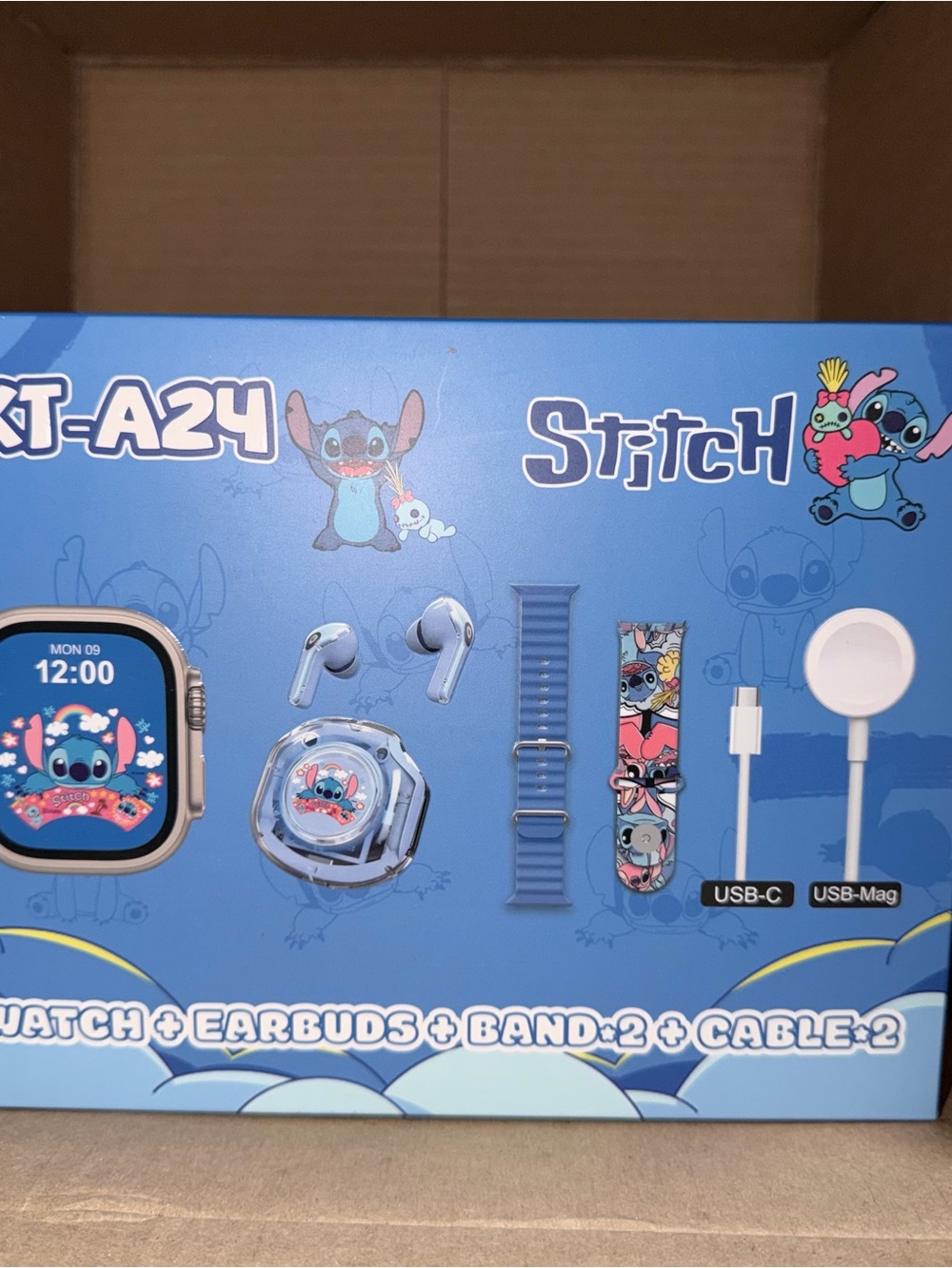 Stitch Kids Smartwatch Gift Set - Blue